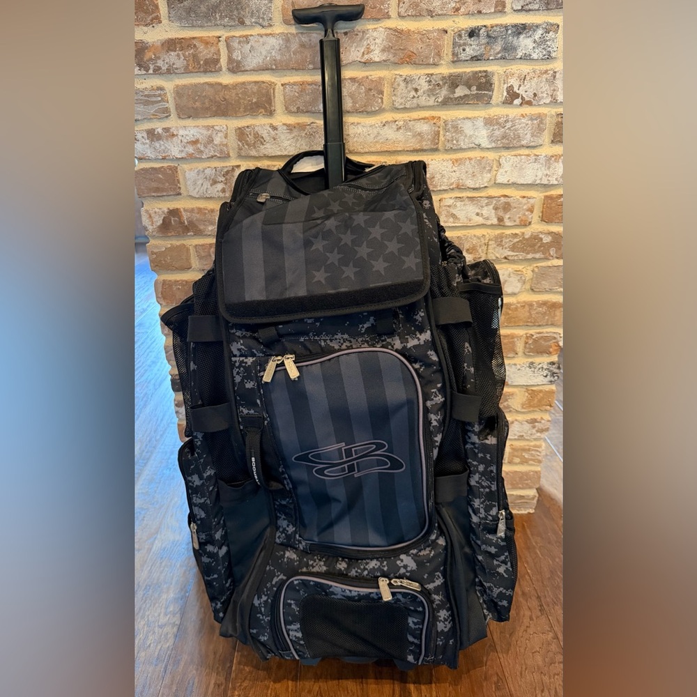 Boombah Rolling XL Superpack - Large Baseball/Softball Bat Bag - USA Clandestine